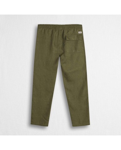 MCS PANTALONI JOGGERS ESTIVI IN LINO
