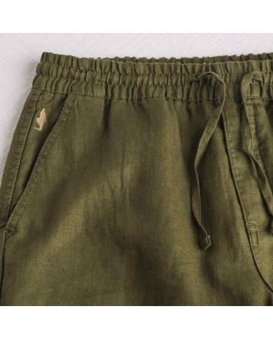 MCS PANTALONI JOGGERS ESTIVI IN LINO