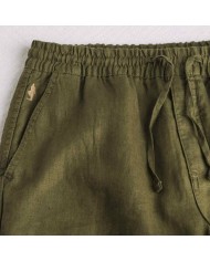 MCS PANTALONI JOGGERS ESTIVI IN LINO