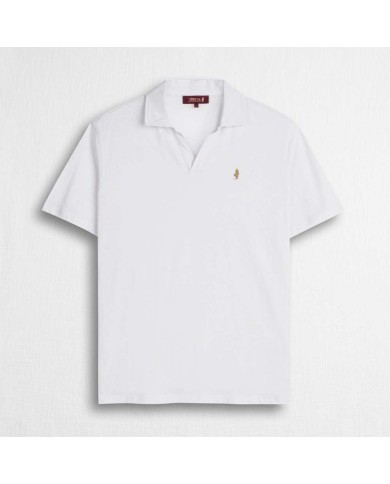 MCS POLO IN MISTO COTONE E LINO JERSEY