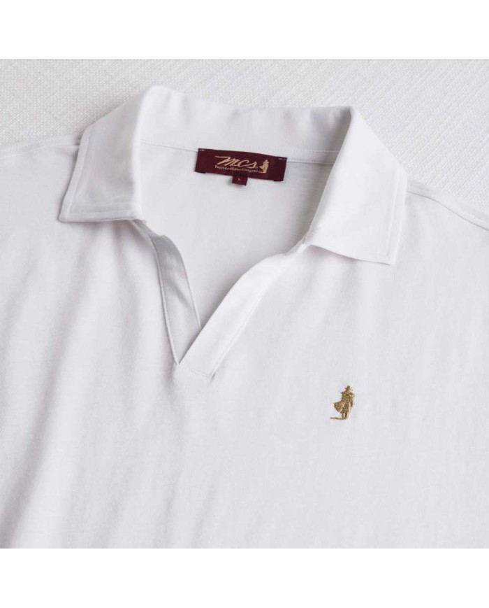 MCS POLO IN MISTO COTONE E LINO JERSEY