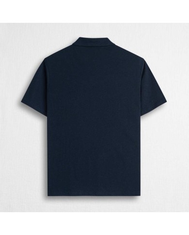 MCS POLO IN MISTO COTONE E LINO JERSEY