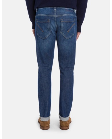 DONDUP JEANS GEORGE SKINNY IN DENIM STRETCH