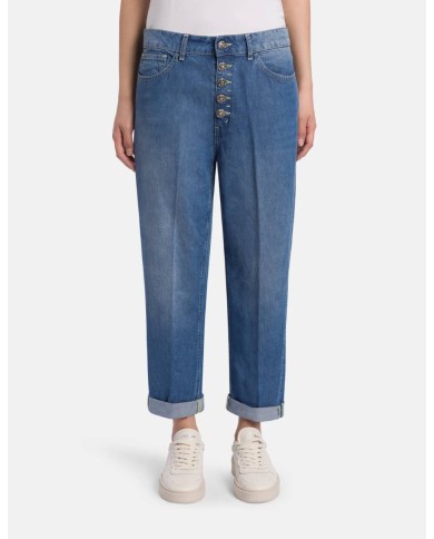 DONDUP JEANS KOONS LOOSE IN DENIM FISSO LYOCELL
