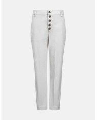 DONDUP PANTALONI NIMA LOOSE IN GABARDINA LEGGERA