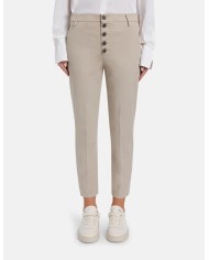 DONDUP PANTALONI NIMA LOOSE IN GABARDINA LEGGERA