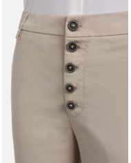 DONDUP PANTALONI NIMA LOOSE IN GABARDINA LEGGERA