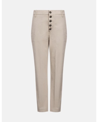 DONDUP PANTALONI NIMA LOOSE IN GABARDINA LEGGERA