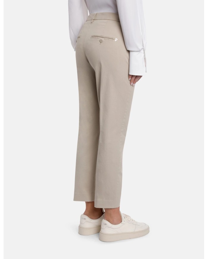 DONDUP PANTALONI NIMA LOOSE IN GABARDINA LEGGERA