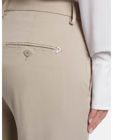DONDUP PANTALONI NIMA LOOSE IN GABARDINA LEGGERA