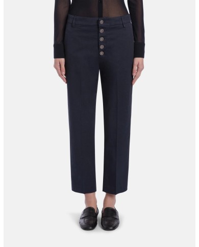 DONDUP PANTALONI NIMA LOOSE IN GABARDINA LEGGERA