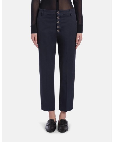DONDUP PANTALONI NIMA LOOSE IN GABARDINA LEGGERA