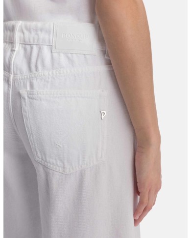 DONDUP JEANS MARLEN WIDE LEG IN BULL FISSO