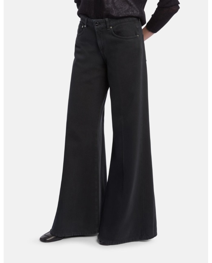 DONDUP JEANS MARLEN WIDE LEG IN BULL FISSO