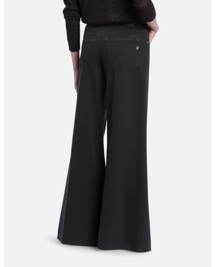 DONDUP JEANS MARLEN WIDE LEG IN BULL FISSO