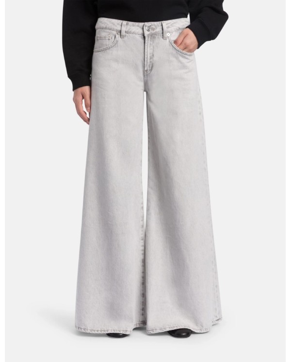 DONDUP JEANS MARLEN WIDE LEG IN DENIM FISSO
