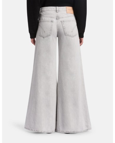 DONDUP JEANS MARLEN WIDE LEG IN DENIM FISSO