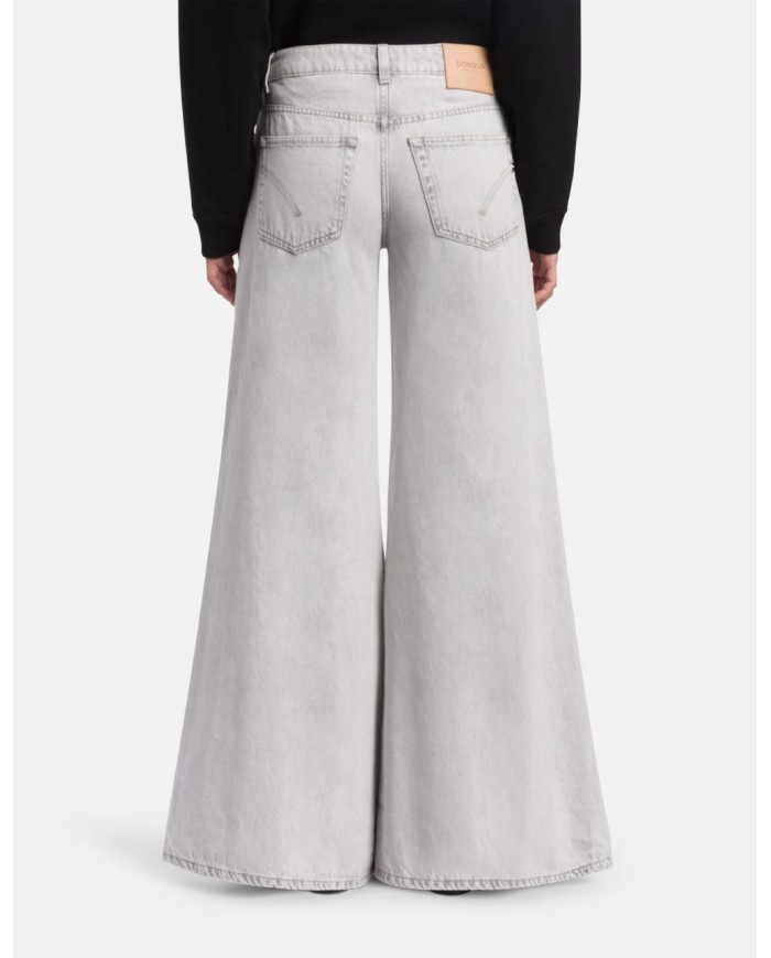 DONDUP JEANS MARLEN WIDE LEG IN DENIM FISSO