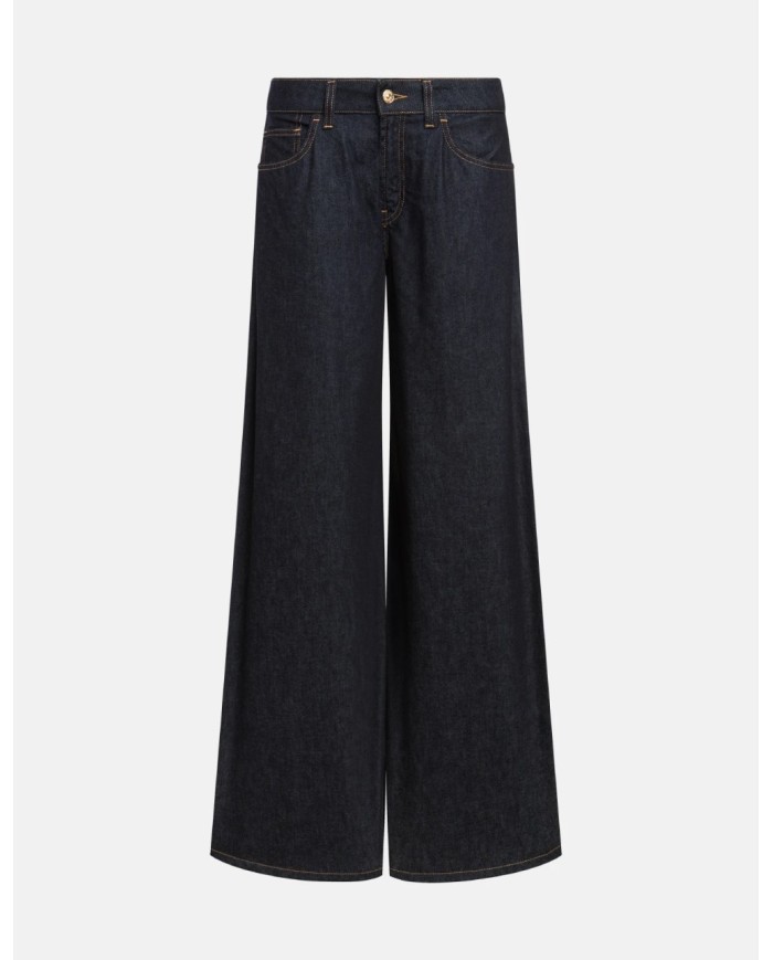 DONDUP JEANS MARLEN WIDE LEG IN DENIM FISSO