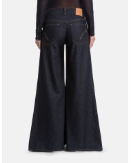 DONDUP JEANS MARLEN WIDE LEG IN DENIM FISSO