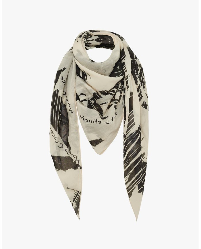 MANILA GRACE FOULARD IN COTONE E SETA