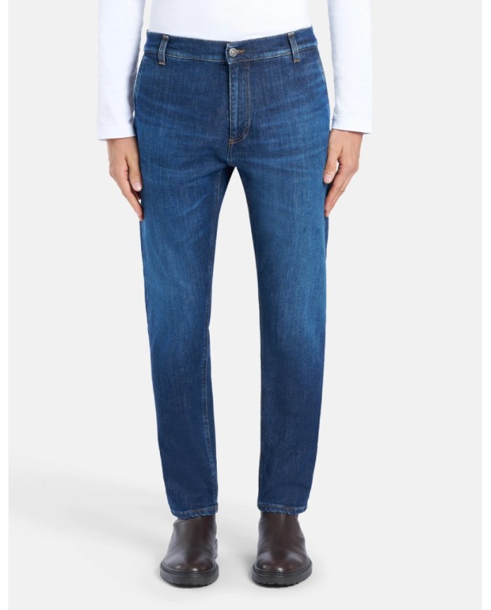 DONDUP JEANS JEFF CARROT IN DENIM STRETCH