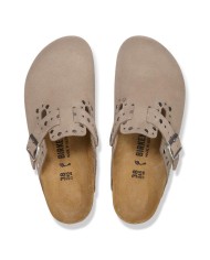 BIRKENSTOCK SANDALI DONNA BOSTON RIVETS IN PELLE SCAMOSCIATA