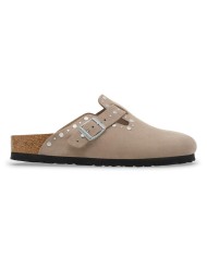 BIRKENSTOCK SANDALI DONNA BOSTON RIVETS IN PELLE SCAMOSCIATA