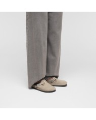 BIRKENSTOCK SANDALI DONNA BOSTON RIVETS IN PELLE SCAMOSCIATA