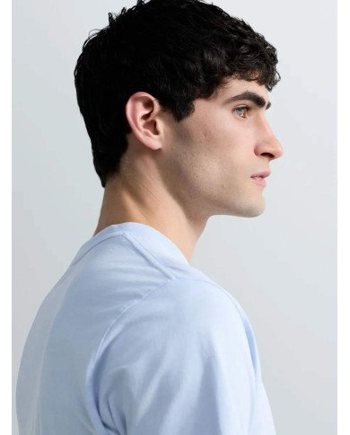 REPLAY MAGLIETTA IN JERSEY CON RICAMO SUL COLLO