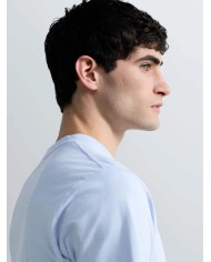 REPLAY MAGLIETTA IN JERSEY CON RICAMO SUL COLLO