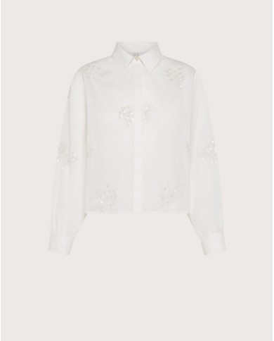 SEVENTY VENEZIA CAMICIA IN MUSSOLA RICAMATA