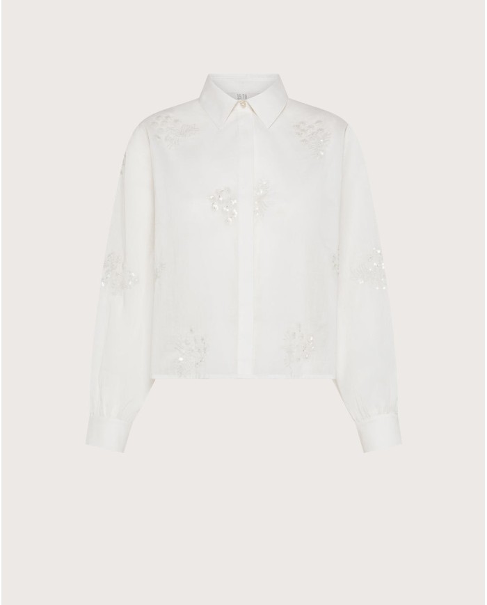 SEVENTY VENEZIA CAMICIA IN MUSSOLA RICAMATA