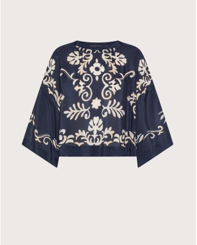SEVENTY VENEZIA BLUSA IN VISCOSA STAMPATA