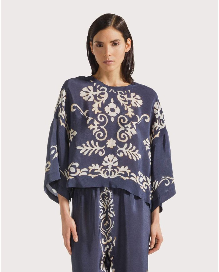 SEVENTY VENEZIA BLUSA IN VISCOSA STAMPATA