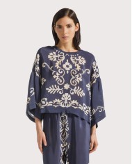 SEVENTY VENEZIA BLUSA IN VISCOSA STAMPATA