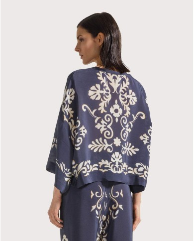SEVENTY VENEZIA BLUSA IN VISCOSA STAMPATA
