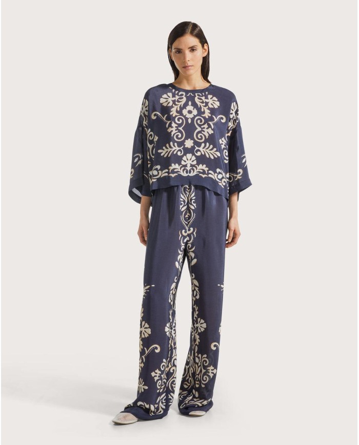 SEVENTY VENEZIA BLUSA IN VISCOSA STAMPATA