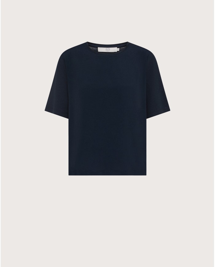 SEVENTY VENEZIA MAGLIETTA CON INSERTI MISTO SETA