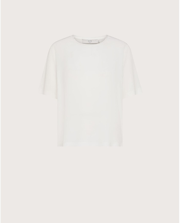 SEVENTY VENEZIA MAGLIETTA CON INSERTI MISTO SETA