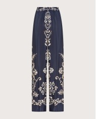 SEVENTY VENEZIA PANTALONE IN VISCOSA STAMPATA