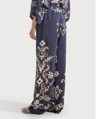 SEVENTY VENEZIA PANTALONE IN VISCOSA STAMPATA