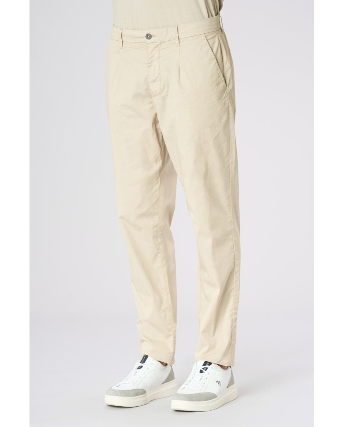 U.S. POLO PANTALONE IN COTONE STRETCH CARROT FIT