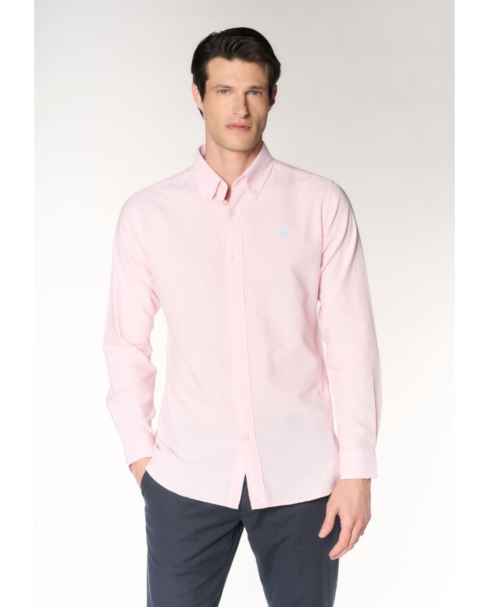 U.S. POLO CAMICIA SLIM FIT OXFORD PIN POINT