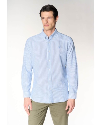 U.S. POLO CAMICIA SLIM FIT OXFORD PIN POINT