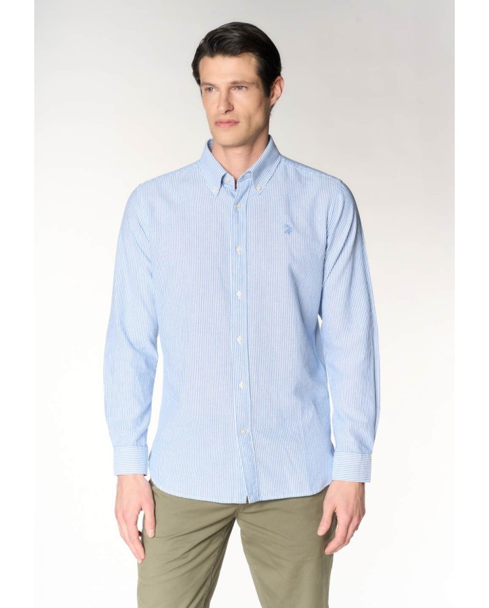 U.S. POLO CAMICIA SLIM FIT OXFORD PIN POINT