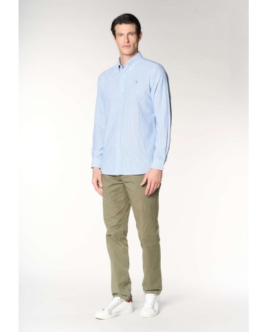 U.S. POLO CAMICIA SLIM FIT OXFORD PIN POINT