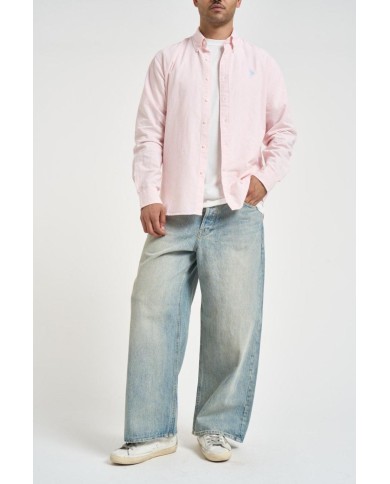 U.S. POLO CAMICIA SLIM FIT OXFORD PIN POINT