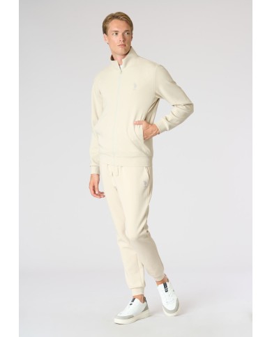 U.S. POLO FELPA FULL ZIP IN SCUBA COLLO ALTO