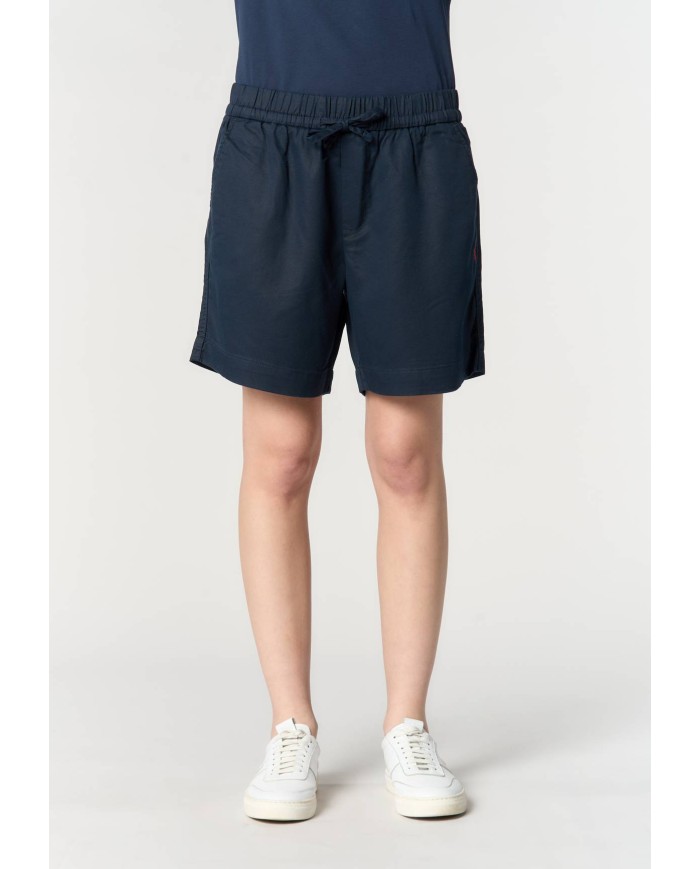 U.S. POLO PANTALONE CORTO IN LYOCELL CON VITA ELASTICIZZATA E COULISSE